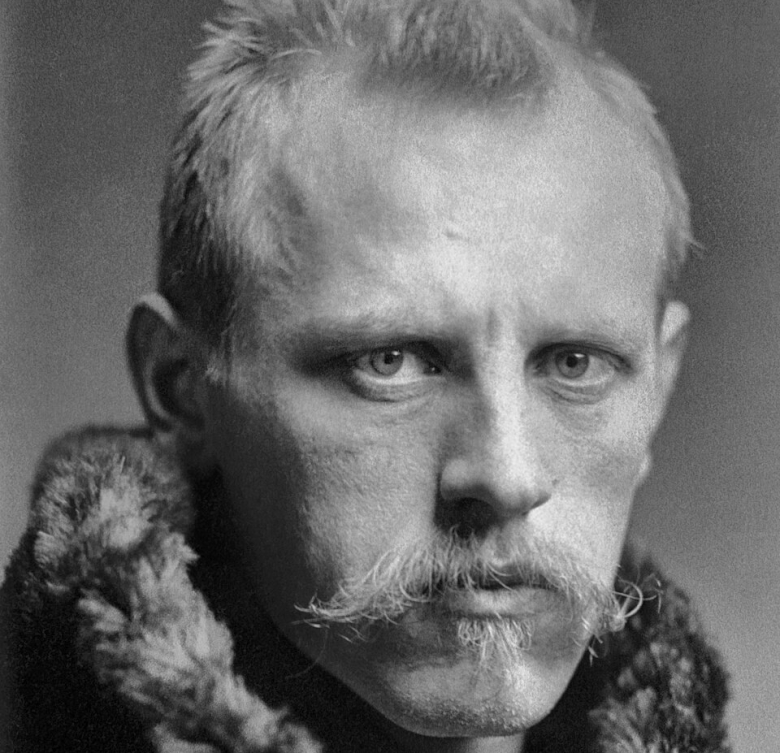 Detail from photograph of Fridtjof Nansen (1915) by Henry Van der Weyde.